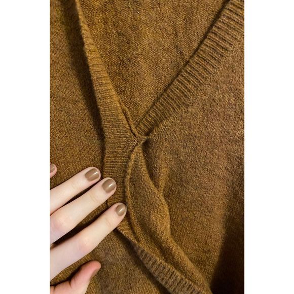 Madewell brown wrap sweater - Picture 5 of 6